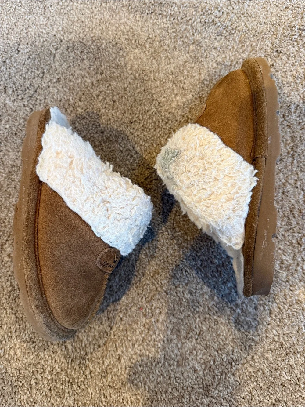 BearPaw | Slippers with Cream Shearling Cuff